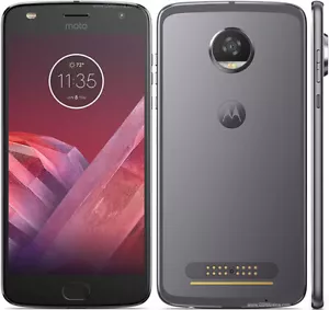 Motorola Moto Z2 Play XT1710-02 Verizon Unlocked 32GB Lunar Gray A Light Burn - Picture 1 of 1