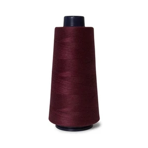 1x Wine Red Sewing Overlocker Thread - 2000m Hemline Polyester Overlocking Spool - Picture 1 of 1