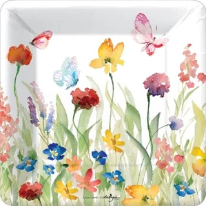 Design Design Wildflowers Dessert Plate, Square - Picture 1 of 1