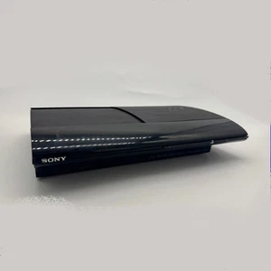 Sony Playstation 3 Super Slim Konsole | Schwarz 500 GB | Digital / ohne Laufwerk - Bild 1 von 12