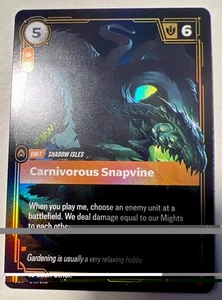 Riftbound: Origins CARNIVOROUS SNAPVINE Rare Foil #149/298 NM-MT PACK FRESH 😎 - Picture 1 of 2