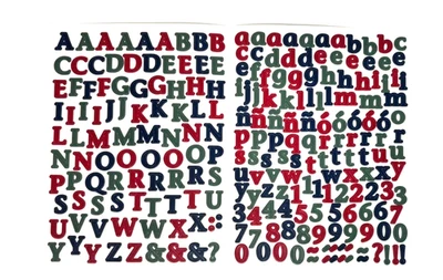 Creative Memories MINI Multicolor Alphabet Letter Sticker Sheet Old Style - Image 1 of 4