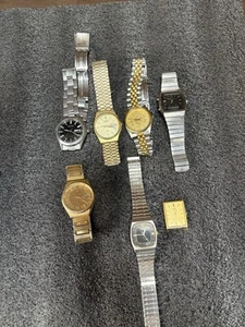 Lote de 7 SEIKO Japón vintage sin probar para piezas - Imagen 1 de 11