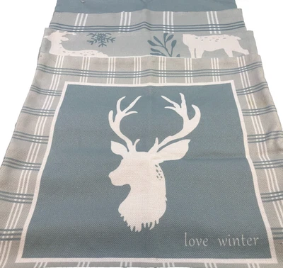 Lote de 8 Fundas de Cojín Fundas de Almohada Cuadradas Verde Claro Invierno Ciervo Cuadrado 18"x18" Foto 1 de 4