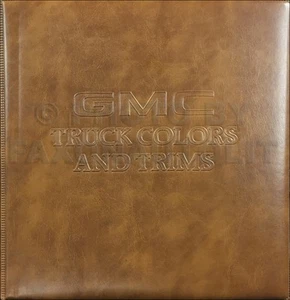 GMC Color and Trim 1981 distribuidor álbum muestras de tapicería astillas de pintura - Imagen 1 de 5