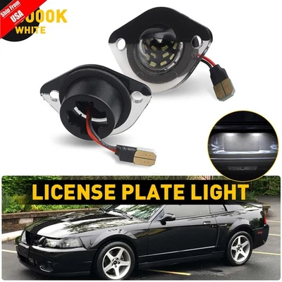 [SUPER BRIGHT]For 1994-2004 Ford Mustang White SMD LED License Plate Light Lamp - Image 1 of 4