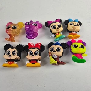 Disney Doorables Mickey Minnie Mouse Lote de 8 Figuras Neón 8-bit Pixel Años 40 Años 80 - Imagen 1 de 6
