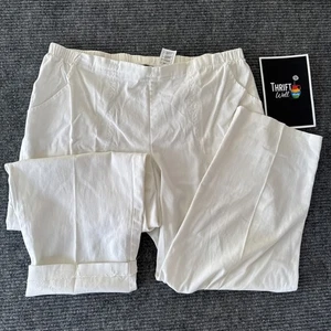 Just My Size Damengröße 1X weiß gerades Bein Chino Stretch Hose Taschen - Bild 1 von 17