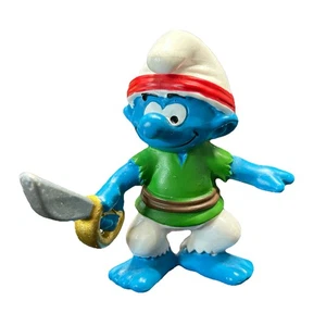 Schleich 20762 Schlumpf mit Schwert 2,25" groß PVC Figur eingestellt - Bild 1 von 6