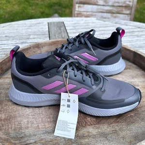 Adidas Runfalcon 2.0 TR Zapatos Para Hombre Talla 9.5 Gris Rosa Trail Running FZ3584 Nuevo - Imagen 1 de 11