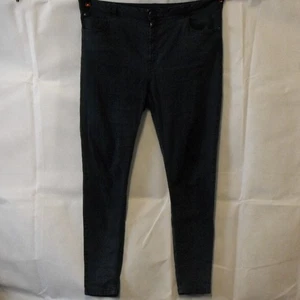 M&S Stretch Long Length Black Jeans Womens - SIze 18 - Picture 1 of 10