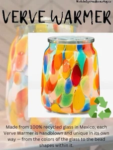 Scentsy Verve Wärmer ~ Erneuerung ~ Handwerker ~ Mexiko ~ 2024 ~ 100% recyceltes Glas ~ NEU im Karton - Bild 1 von 4