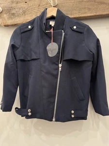NWT New Hayden Girls Size 13/14 Navy Blue Jacket Buckles Zippers Moto - Picture 1 of 4