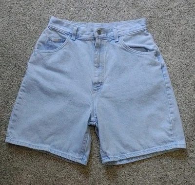 复古 Lee High Rise Mom Jean 短裤浅水洗女式 12 码长 Rockabilly — 第 1/4 张图片