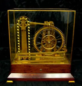 Rare Vintage French Style Mystery 8 Day Waterwheel Rolling Ball Industrial Clock - Picture 1 of 15