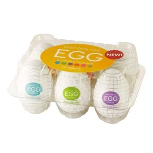 Tenga Easy Beat EGG 6-Color Package Variety Mens Portable Pleasure Device 6-Pack - Picture 1 of 10