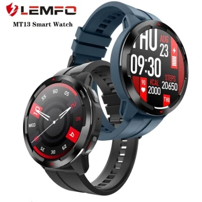 IP68 Wasserdicht LEMFO MT13 SmartWatches Bluetooth Anruf 300mAh für Android IOS - Bild 1 von 4