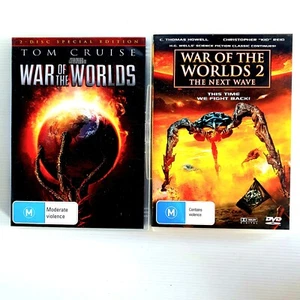 The War Of The Worlds 1 & 2 The Next Wave DVD 2005 Scifi, Cruise, Howell R4 VGC - Picture 1 of 9