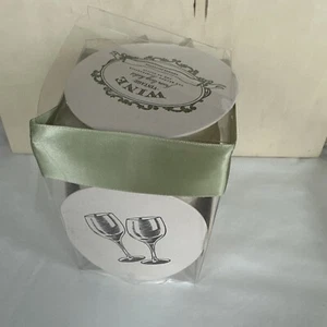 100 Coasters Haute Papier Wine Themed - Picture 1 of 9