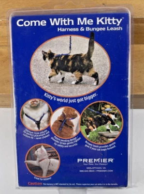 NEW PetSafe Come Here with Me Kitty Cat RED Harness & Bungee Leash Sz. MEDIUM - Image 1 of 4