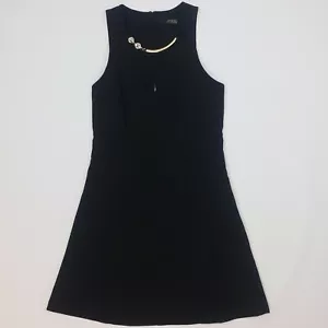 GUESS Evening Short Dress XS - UK 4 Black Plain Stretch A-Line GREAT CONDITION - Picture 1 of 8