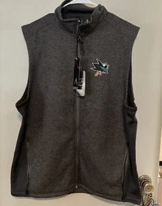 NWT San Jose Sharks NHL  All Star Game Antiqua Wear Vest Gray XL - Picture 1 of 9