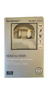 SANDSTROM Silver Series S2HDM215 Premium High Speed HDMI Cable with Ethernet 2M - Picture 1 of 3