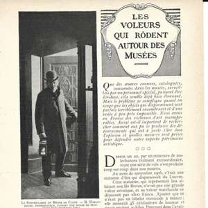 Les voleurs qui rôdent autour des musées - Article de presse 1907 - Picture 1 of 4