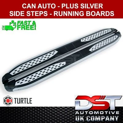 Plus Silver Running Board Side Steps For PEUGEOT TEPEE PARTNER 2008-2018 - Image 1 of 4