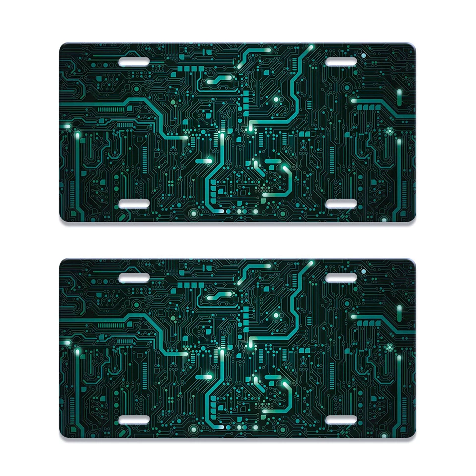 Set 2 Aluminum Front License Plate Tag for Car/Truck/SUV/vehicle 6" x 12" - Image 1 of 1