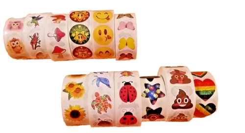 Sticker Album Basteln Tiere Kindergeburstag Aufkleber DIY Post bunt Smily Brief - Bild 1 von 4