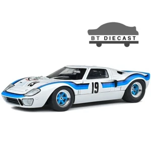 SOLIDO FORD GT40 MK.1 RHD #19 ANGOLA CHAMPIONSHIP 1973 1/18 WHITE BLUE S1803006 - Picture 1 of 7