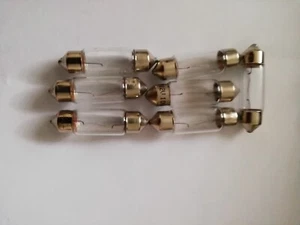 12V  10W  ,36mm Soffitte Sofitte Lampe Kennzeichen Birne E Kennz. Innenraum - Bild 1 von 2