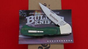 Remington USA R50032 Green Wood Lockback Bullet Knife 2019