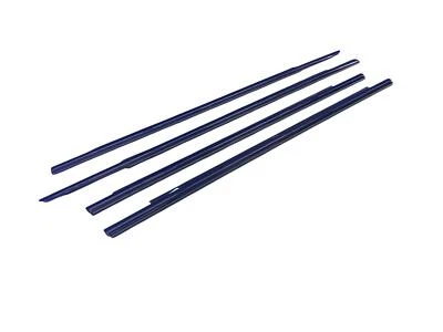 2014-2018 AUDI RS7 FRONT REAR LEFT RIGHT DOOR WINDOW TRIM MOULDING SET OF 4 OEM - Image 1 of 4