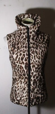 Жилет утепленный CABi коричневый на молнии с высоким воротником размер XS - Изображение 1 из 4