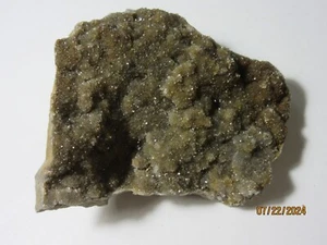 Druzy Herkimer Diamond Matrix 3 1/4" Quartz Herkimer New York DHQHNY-12 - Picture 1 of 15