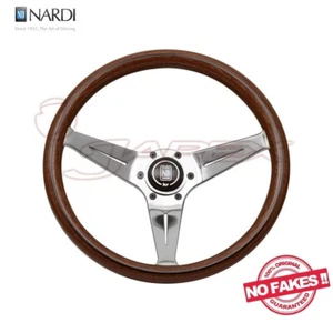 Volante de madera clásico NARDI rayo pulido cono profundo 350 mm N770 - Imagen 1 de 5