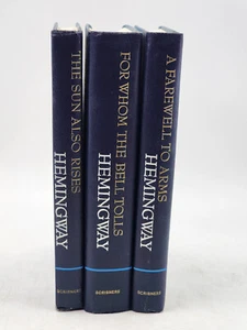 3 Ernest Hemingway HCs Charles Scribners Sons 1950s-60s: Sun/Bell Tolls/Farewell - Imagen 1 de 12