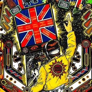 Data East The Who's Tommy Pinball Machine Juego Playfield ORIGINAL - Imagen 1 de 11