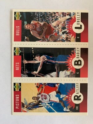 1996-97 Collector's Choice Mini-Cards Theo Ratliff, Shawn Bradley, Luc Longley - Image 1 of 2
