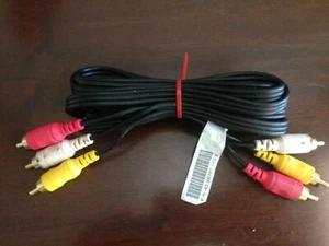 6.5 FT Premium 3 RCA Composite Male to Male Audio Video AV Cable VCR DVD  - Picture 1 of 2