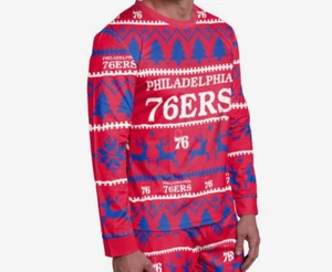 NEW NBA PHILADELPHIA 76ERS Christmas Pajama Top size XL (18-20) - Picture 1 of 1