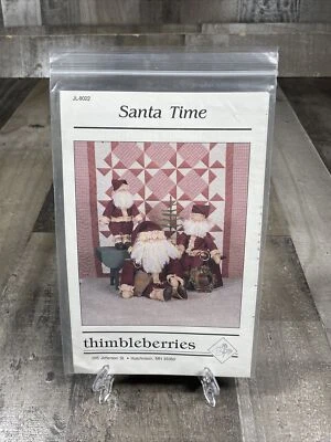 Thimbleberries Santa Time 3 doll Sizes Christmas Craft Sewing Pattern JL-8022 - Image 1 of 2