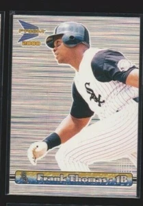 2000 PACIFIC PRISM TINSEL SILVER RARE PARALLEL #35 FRANK THOMAS WHITE SOX SSP - Picture 1 of 1
