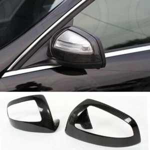 Carbon Fiber Side Mirror Cover Caps For Benz W204 C300 C350 C63 2006-2008 - Picture 1 of 12