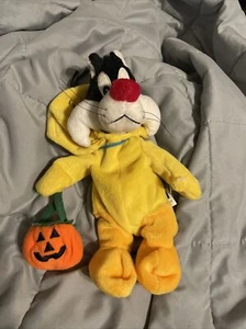 Sylvester Cat Tweety Bird Costume Halloween Bean Bag Warner Bros Plush  - Picture 1 of 3