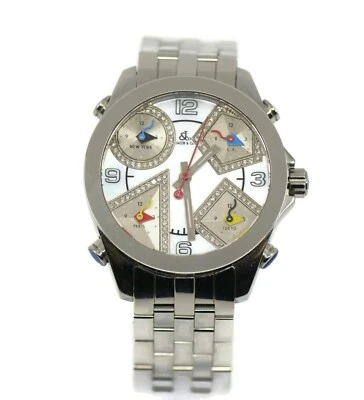 Jacob & Co Five Timezone Diamond Stainless Steel Watch JCM-14DA - Image 1 of 3