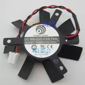 Power Logic PLD05010S12HH Server Frameless 45X45X10mm 2-wire 2-pin card fan - Picture 1 of 2