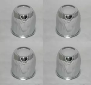4 CAP DEAL FITS WELD CRAGAR 3.17" BORE 5 LUG WHEEL RIM CHROME STEEL CENTER CAPS - Picture 1 of 1